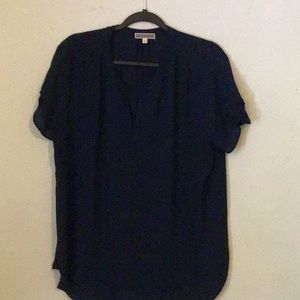 Navy blue Blouse hundred percent polyester